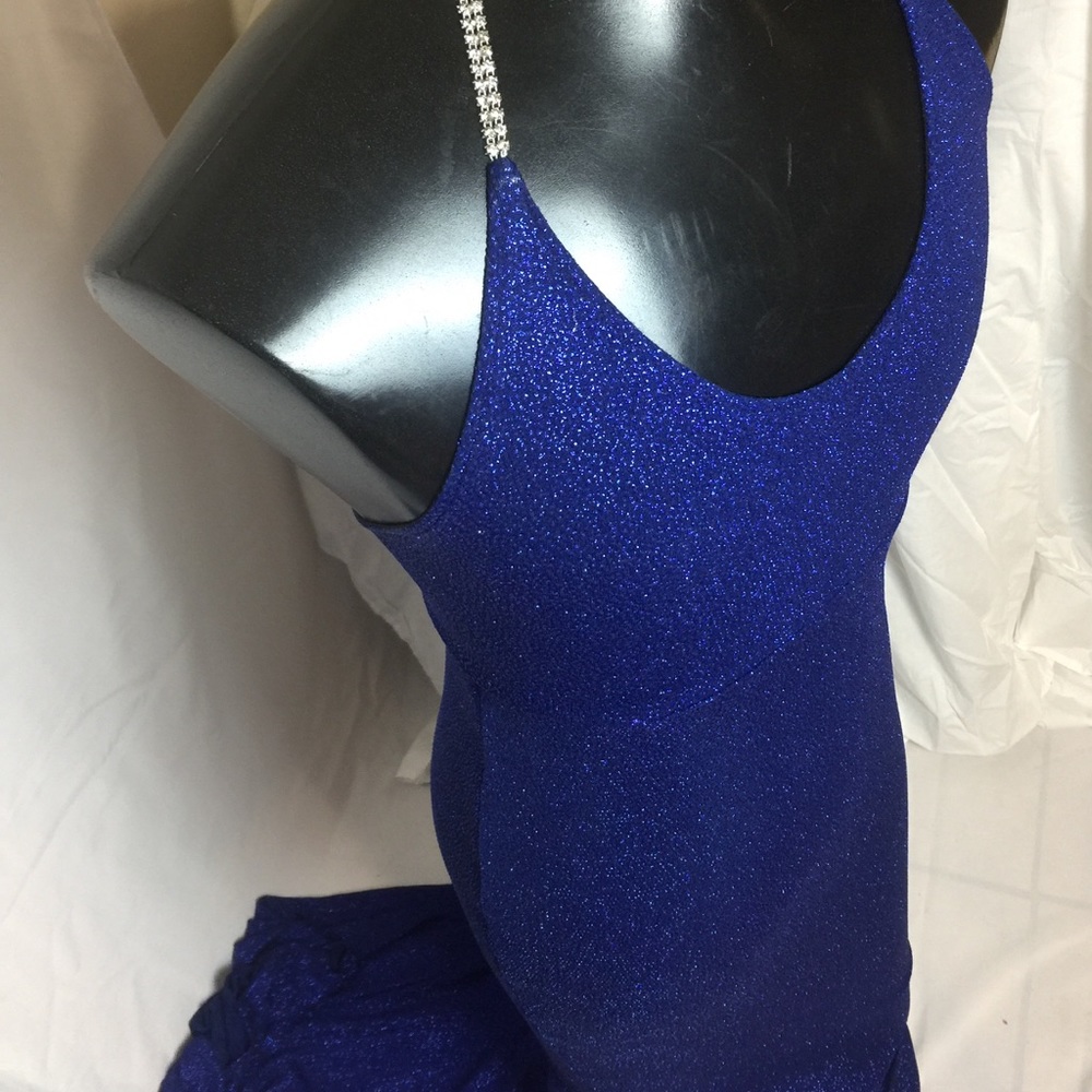 Irredescent Royal Blue Evening Gown